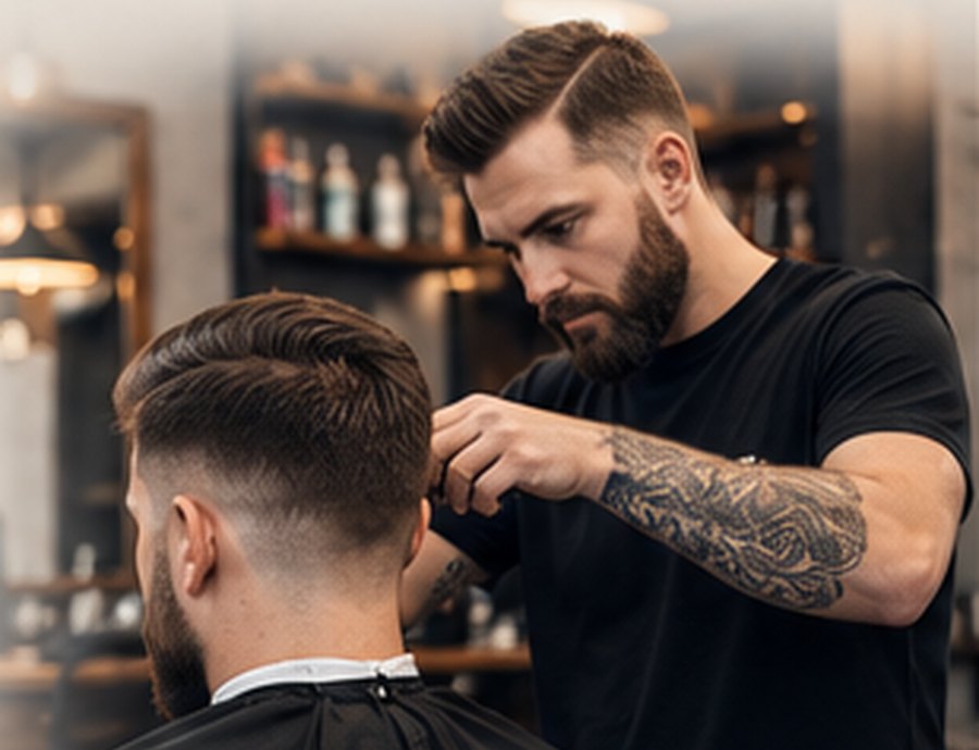 Ilustracyjne zdjęcie pracy barbera