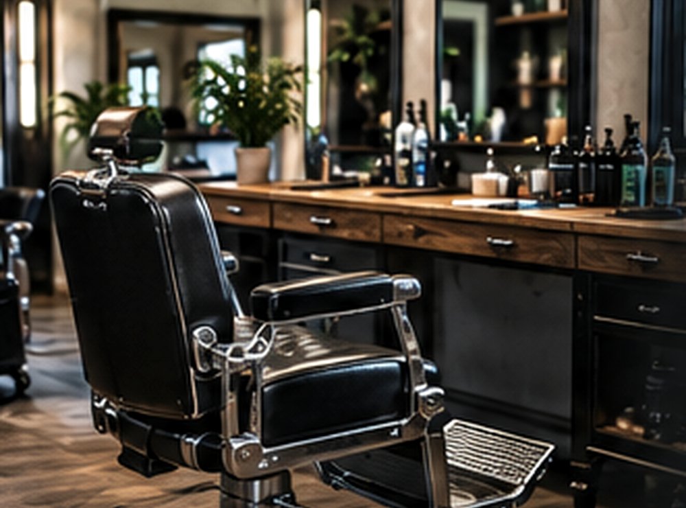 Ilustracyjne wnętrze barbershopu